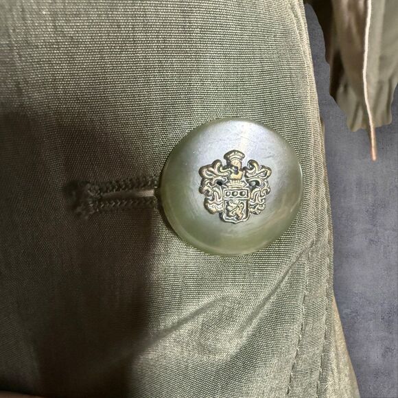 VTG Gallery Hooded Parka Jacket Women’s XS Olive Green Lightweight Utility Coat - Picture 4 of 5